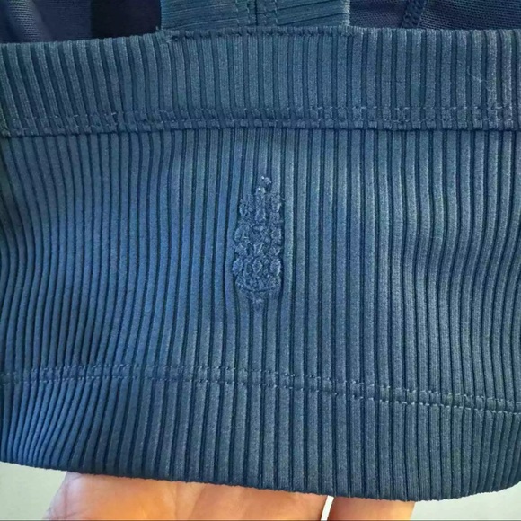 Free People Movement Game Time Blue Racerback Ribbed Cami Athletic Tank Top Sz M - Picture 7 of 14